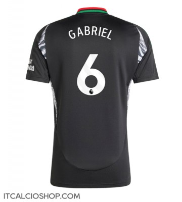 Arsenal Gabriel Magalhaes #6 Seconda Maglia 2024-25 Manica Corta